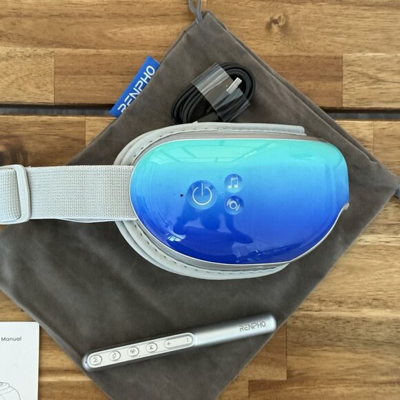 RENPHO Eyeris 1 Eye Face Massager w/ Heat Sleep Mask Migraine Relief Bluetooth + - Picture 12 of 16